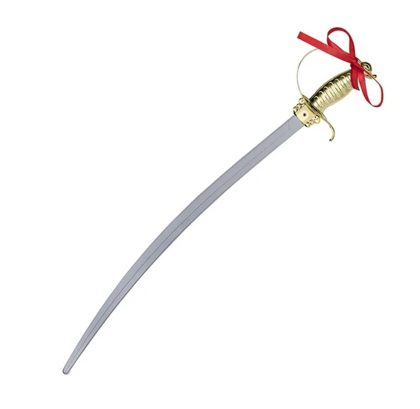 Altın Renk Kabzalı Zararsız Oyuncak Şövalye Kılıcı – 68 Cm (plastik) - 2