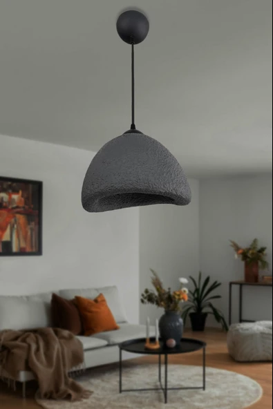 Tekli Modern Bohem Tasarım Sarkıt İthal Beton Avize - 3
