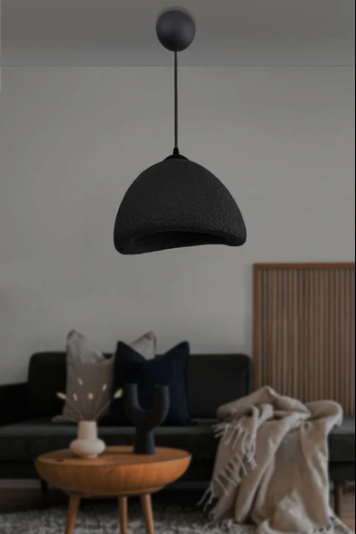 Tekli Modern Bohem Tasarım Sarkıt İthal Beton Avize - 2