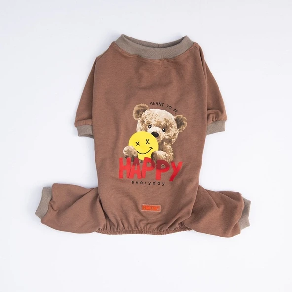 PawStar Happy Teddy Bear Pijama Tulum - 4