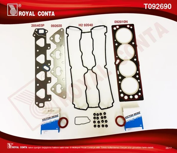 ÜST TAKIM CONTA KEÇELİ-SUBAP LASTİKLİ ASTRA F-ASTRA G-CORSA B-VECTRA B 1.6I 16V-ZAFIRA 1.6 16V