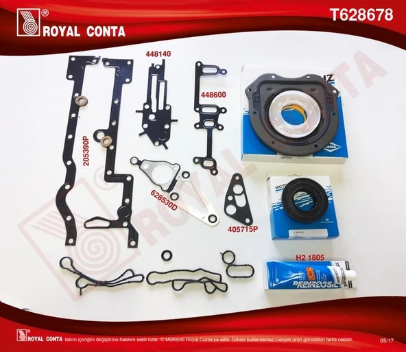 ALT TAKIM CONTA REINZ KEÇELİ TRANSIT V348 11 14 V363 14 RANGER 12 2.2TDCI 155PS EURO5 A.CEKER ürün görseli 1