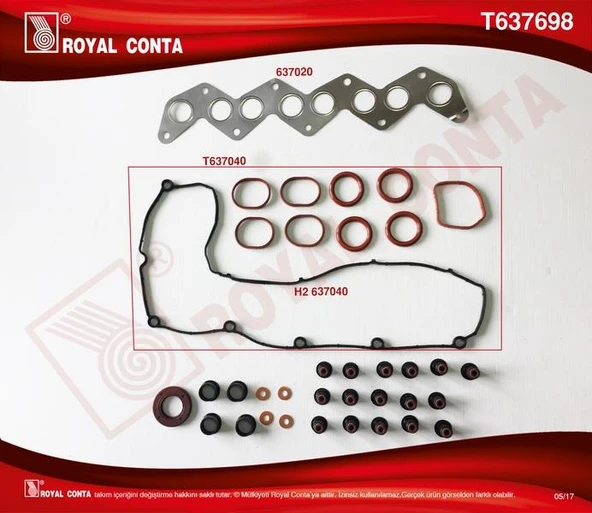 ÜST TAKIM CONTA REINZ KEÇELİ S LASTİ SKC SİZ C4-C5 04 C8-JUMPY-MONDEO-C30-S40 II 07 2.0HDI