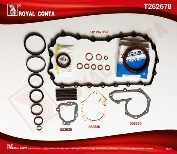 MOTOR ALT TAKIM CONTA SKT KEÇELİ KRT CNTLI KNG-EXP1.9 F8Q 247678 - 1