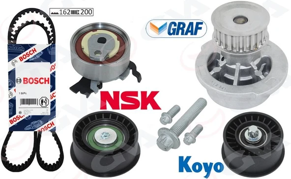 DEVİRDAİMLİ EKSANTRİK GERGİ KİTİ ASTRA G-CORSA C-VECTRA C-MERIVA A-ZAFIRA A 1.4-1.6-1.8 16V Z16-14XE ürün görseli 1