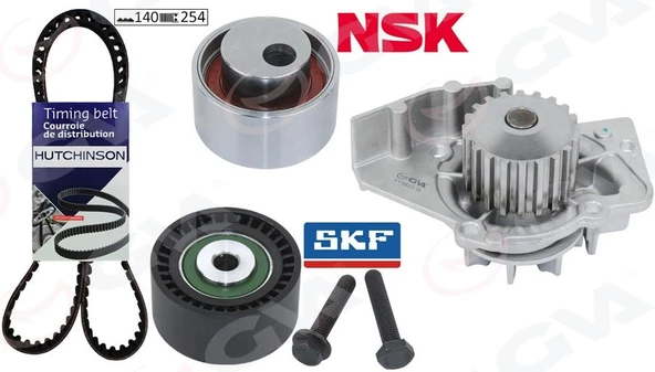 DEVİRDAİMLİ EKSANTRİK GERGİ KİTİ 140x254 P206-306-PARTNER-BERLINGO-JUMPY-SCUDO-COROLLA 1.9D 98 DW8