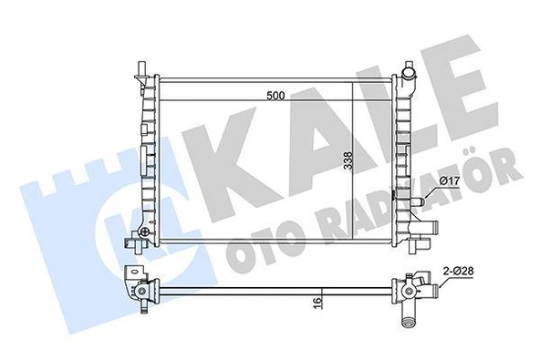 RADYATOR AC FIESTA 1.3 CVH 96 01 ürün görseli 1