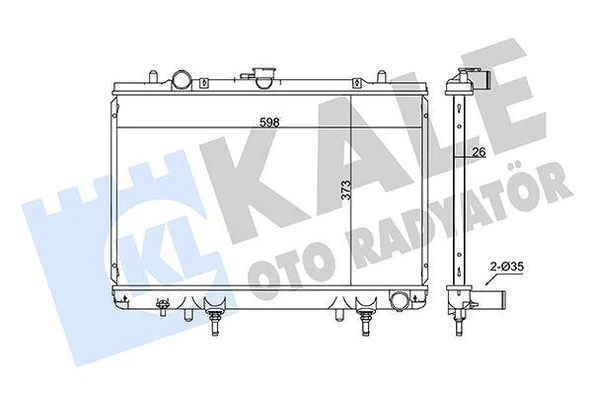 RADYATÖR MITSUBISHI L200 AL/PL/BRZ 698x408x26