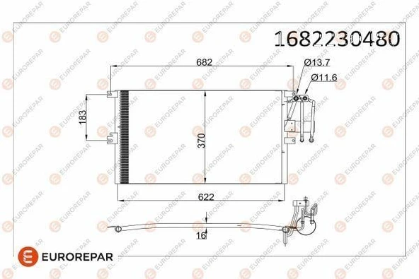 KLİMA RADYATÖRÜ KONDENSERİ VECTRA B 95-02