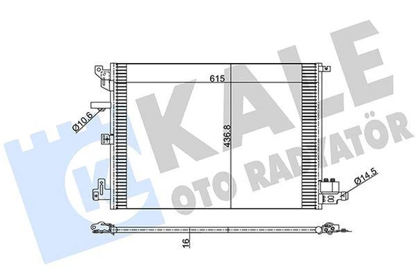 KLİMA RADYATÖRÜ VOLVO S60 I 01-10 -S80 I 98-06 -V70 II 99-07 XC70 02-07 632X440X16