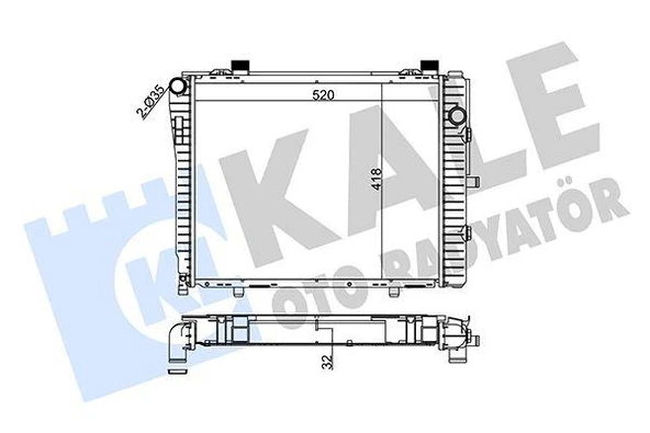 MOTOR SU RADYATORU MERCEDES W202 S202 C208 A208 ürün görseli 1