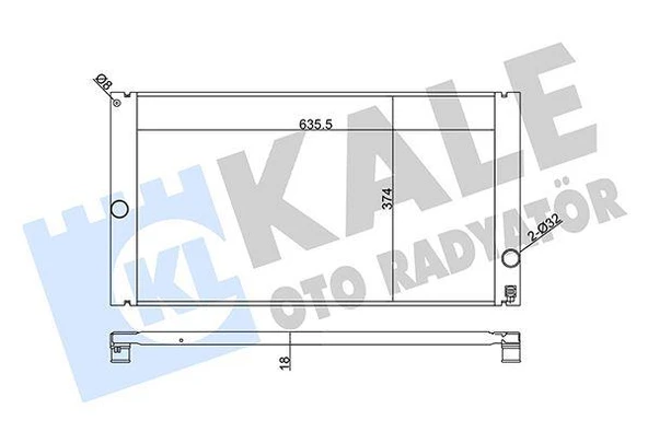 RADYATÖR VOLVO C30-C70 II-S40 II-V50 AL-PL-BRZ 650X376X24