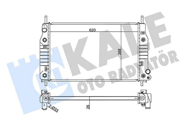 MOTOR SU RADYATORU MONDE I- II 1.6 16 V 1.8 16V / 2.0 16V 92 00 OTOM. 620 388 26