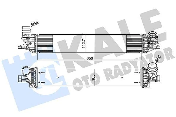 TURBO RADYATÖRÜ INTERCOOLER LGN III 2.0 DCI AL-PL-BRZ 652x112x108