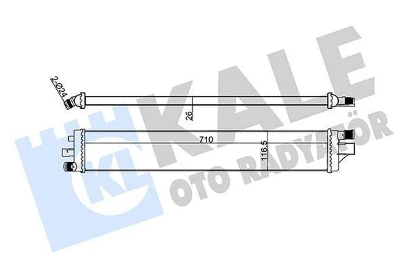 TURBO RADYATÖRÜ INTERCOOLER NV400-MOVANO B-MASTER III LT 2.3CDTI 10 İLAVE SOĞUTUCU AT-MT