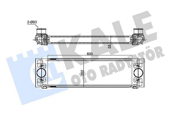 TURBO INTERCOOLER RADYATORU FORD TRANSIT 2.2 135 140PS 11 3.2 200PS TDCI 06