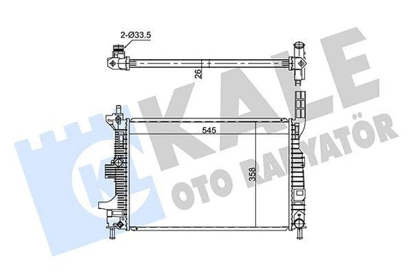 MOTOR SU RADYATORU FUCUS III 1.5TDCI 1.6TDCI 95PS 115PS 12 YENI CONNECT 14 1.5TDCI 1.6 TDCI OLCU 545 358 26