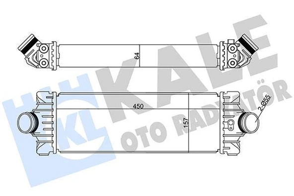 TURBO INTERCOOLER RADYATOR TRANSIT V347 11 14 V362 14 CUSTOM 12 2.2TDCI 155PS ARKADAN CEKER