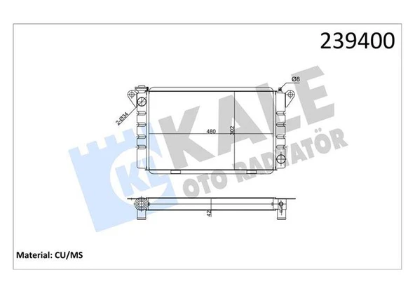 RADYATÖR R12 TL-TX-STW-TOROS 475X304X42 NORMAL 3 SIRA PN SİSTEM ürün görseli 1