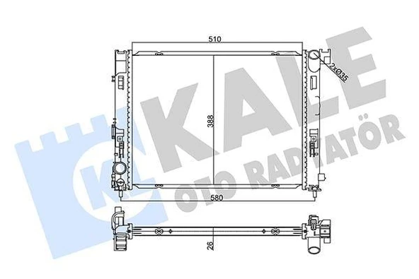 MOTOR SU RADYATÖRÜ NISSAN MICRA V K14 16 JUKE F16 19 RENAULT CLIO V 19 CAPTUR II 20 1.0 TCE
