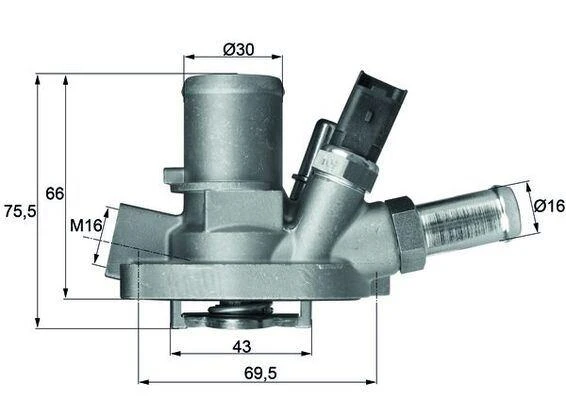 TERMOSTAT KOMPLE LINEA-BRAVO II-GRANDE PUNTO 1.4 T-jet 07 G1019.80