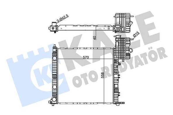 MOTOR SU RADYATORU MERCEDES VITO W638 96 03 KLIMASIZ ürün görseli 1