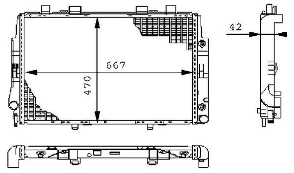 MOTOR SU RADYATORU MERCEDES S-CLASS W140 91 98