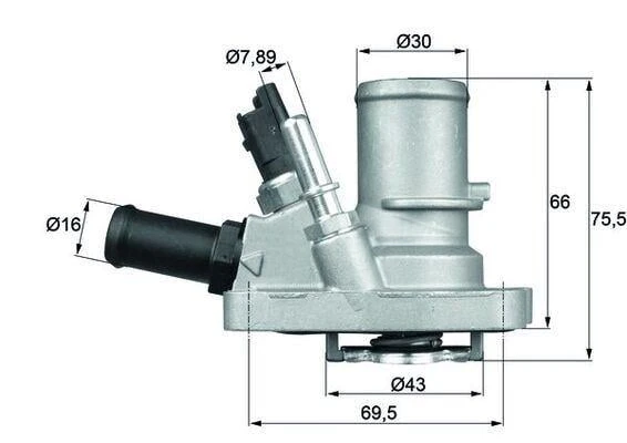 TERMOSTAT KOMPLE G1006.88 ALBEA-DOBLO-LINEA-PUNTO-IDEA-BRAVO-500- 1.4 BNZ Lİ MÜŞR LÜ 88C