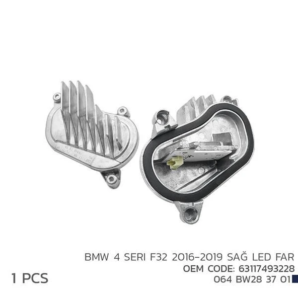 BMW 4 SERI F32 2016-2019 SAĞ LED MODÜL 63117493228 ürün görseli 1