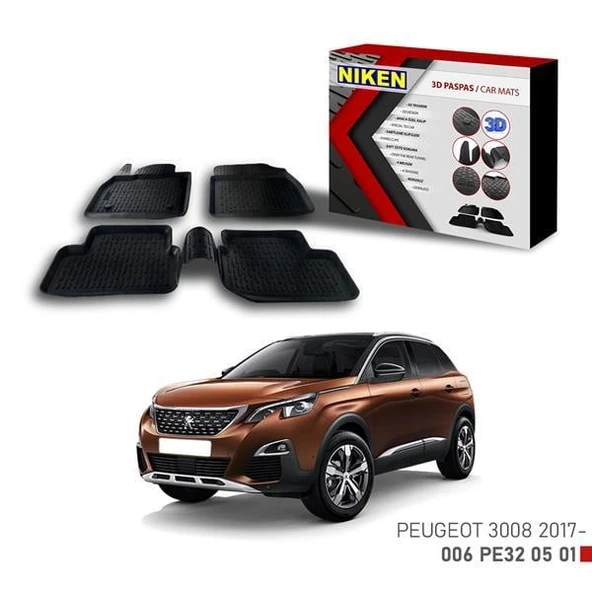 3D PASPAS PEUGEOT 3008 2017- ürün görseli 1