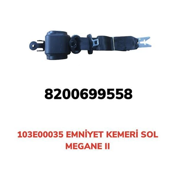 EMNİYET KEMERİ OTOMATİK SOL MEGANE II ürün görseli 1