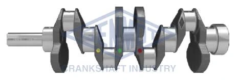 KRANK MİLİ HYUNDAI H100. H2600 2.6L D4BB TC TCI KAMYONET turbo 97-04 DÖVME ÇELİK ürün görseli