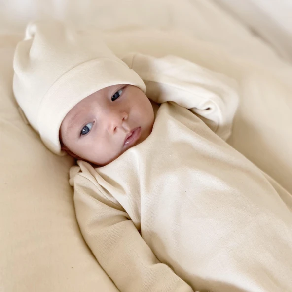 Naturaborn GOTS Organik Sertifikalı Kukuletalı Şapka - Resim 7