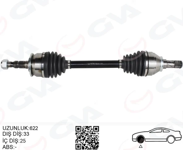 KOMPLE AKS SOL OPEL ASTRA K 1.4 TURBO-1.6 CDTI M/T 15- ürün görseli