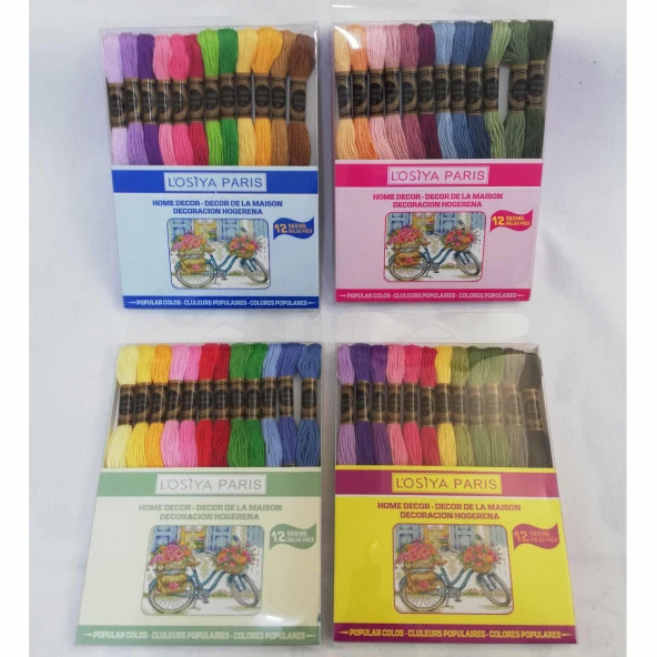 Muline Set - Kanaviçe İp Seti 4lu Full Set