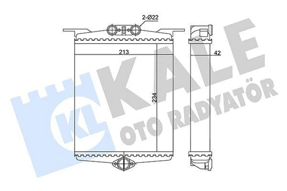 KALORIFER RADYATORU MERCEDES S-CLASS W140 91 98 SASI NO: A133638 ürün görseli 1