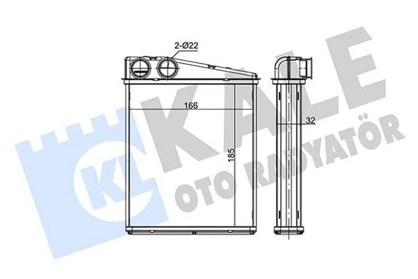 KALORIFER RADYATORU MERCEDES W169 W245 . MINI R55 R56 R60