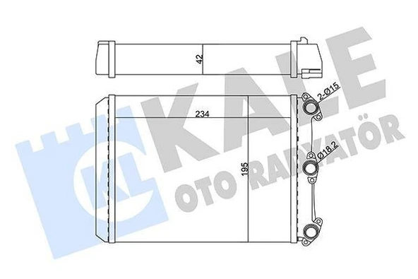 KALORIFER RADYATORU MERCEDES W123 S123 C123 ürün görseli 1