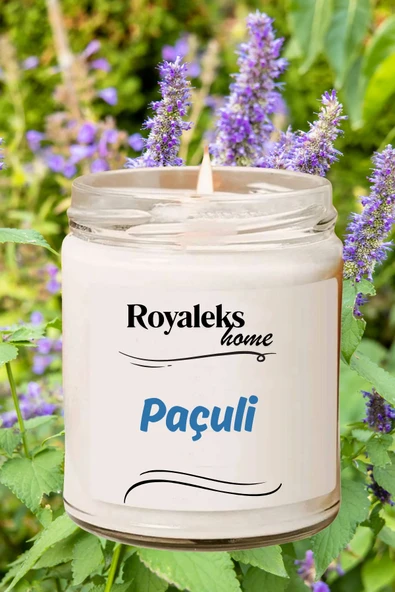Doğal Özel Seri Kokulu Dekoratif Kavanoz Mum 210 cc - Paçuli Esansı - RYL - 3