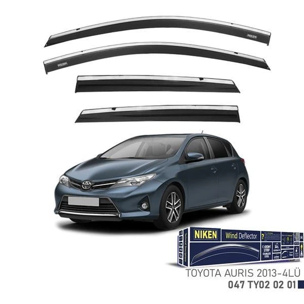 KROMLU CAM RÜZGARLIĞI TOYOTA AURIS 2013- 4LÜ ürün görseli 1