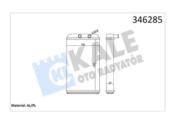 KALORİFER RADYATÖRÜ DUCATO-BOXER-JUMPER2.5TDI-2.8TDI 94-02 ürün görseli 1