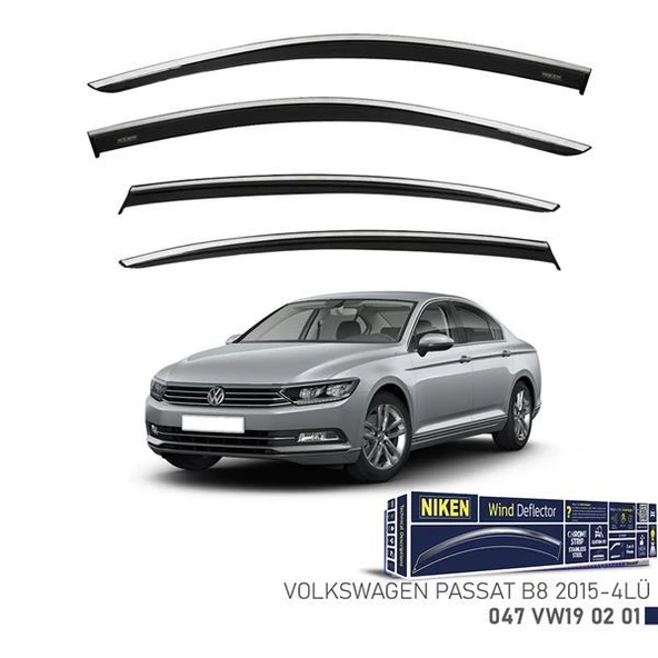KROMLU CAM RÜZGARLIĞI VW PASSAT B8 2015- 4LÜ ürün görseli