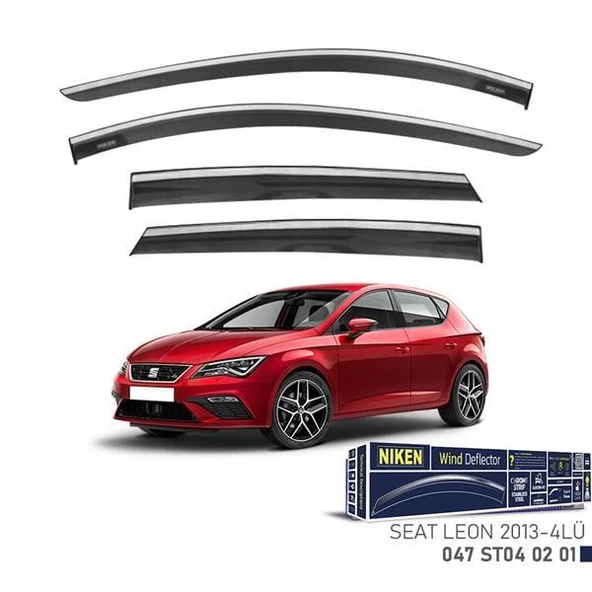 KROMLU CAM RÜZGARLIĞI SEAT LEON 2013- 4LÜ ürün görseli 1