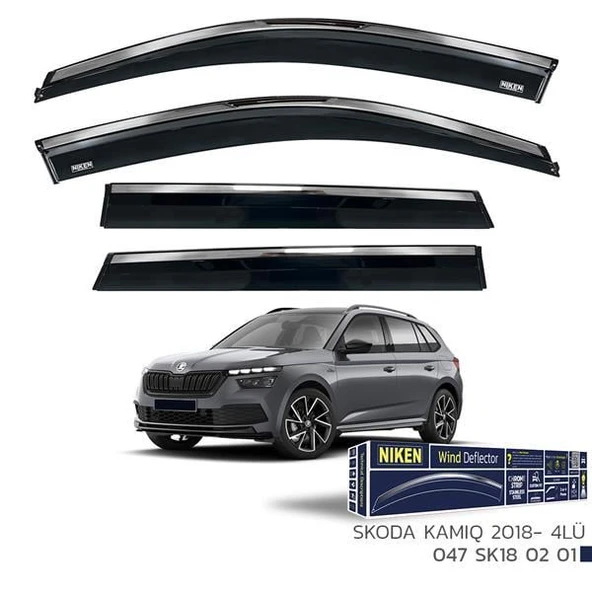 KROMLU CAM RÜZGARLIĞI SKODA KAMIQ 2018- 4LÜ ürün görseli 1