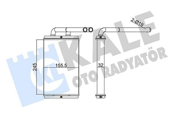 KALORİFER RADYATÖRÜ CHEVROLET CAPTIVA 2.0L C100 06- / OPEL ANTARA A 2.0L 06- ürün görseli 1