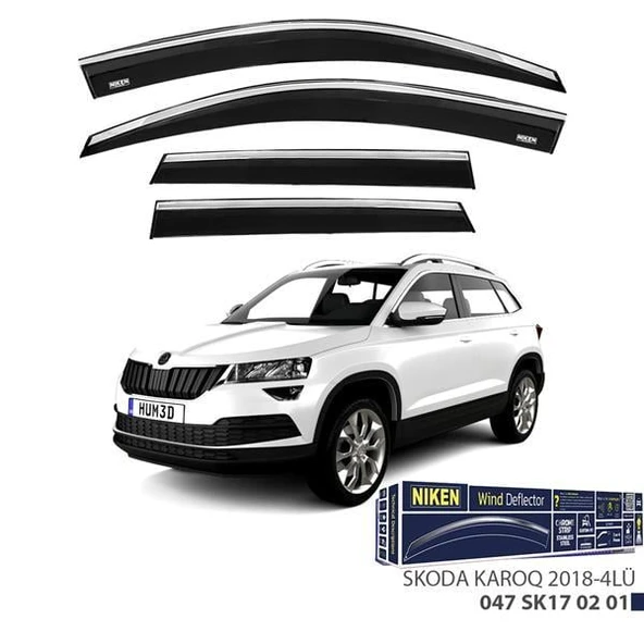 KROMLU CAM RÜZGARLIĞI SKODA KAROQ 2018- 4LÜ ürün görseli 1