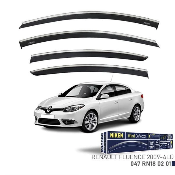 KROMLU CAM RÜZGARLIĞI RENAULT FLUENCE 2009 - 4LÜ