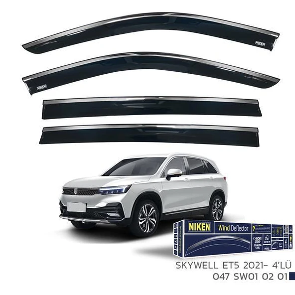 KROMLU CAM RÜZGARLIĞI SKYWELL ET5 2021- 4LÜ ürün görseli 1