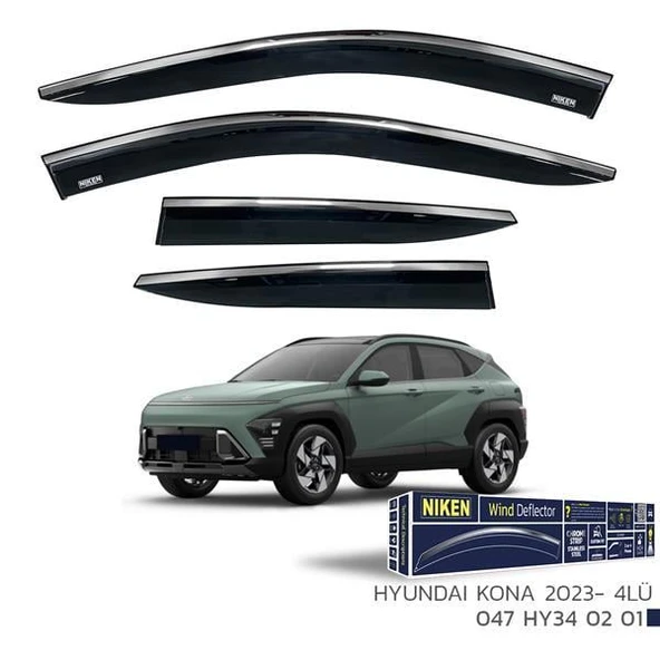 KROMLU CAM RÜZGARLIĞI HYUNDAI KONA 2023- 4LÜ ürün görseli 1
