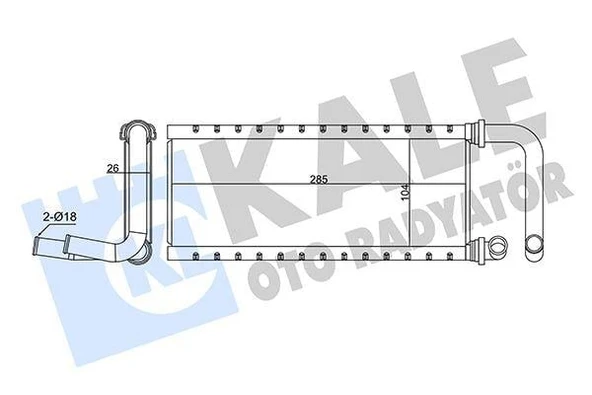 KALORİFER RADYATÖRÜ ISUZU NPR75 5.2L 4HK1 Euro4-5 04- BORULU - ALEMİNYUM